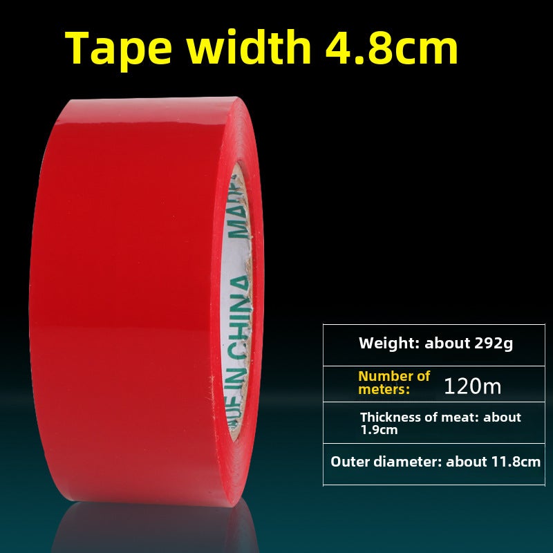 Generic 48mm Strong Adhesive Packaging Tape Colorful BOPP Sealing Big Red 