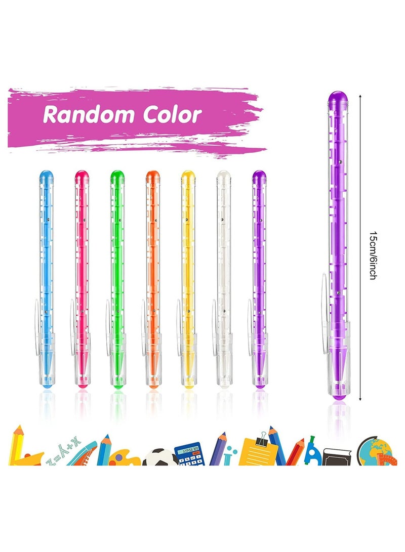 Maze Puzzle Shape Ballpoint Pen, 15Pcs with Built-in Ball Novelty Creative Pens Blue Ink, Maze Toy Pens Stress Relief Puzzle Pens for Adult Kids Office School Birthday Party Favor (Radom Color) - Image 3