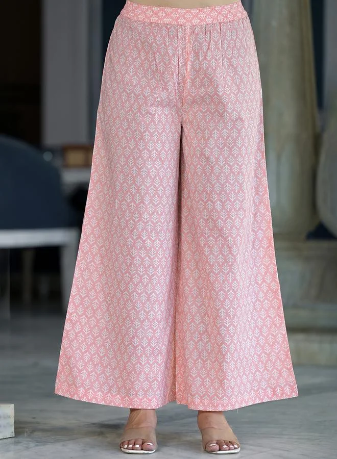 Vishudh All-Over Print Pure Cotton Jacket and Trousers with Inner Top Co-Ords by Styli