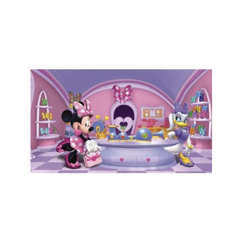 RoomMates Disney Minnie Fashionista Water Activated Removable Wall Mural JL1302M 105 ft x 6 ft
