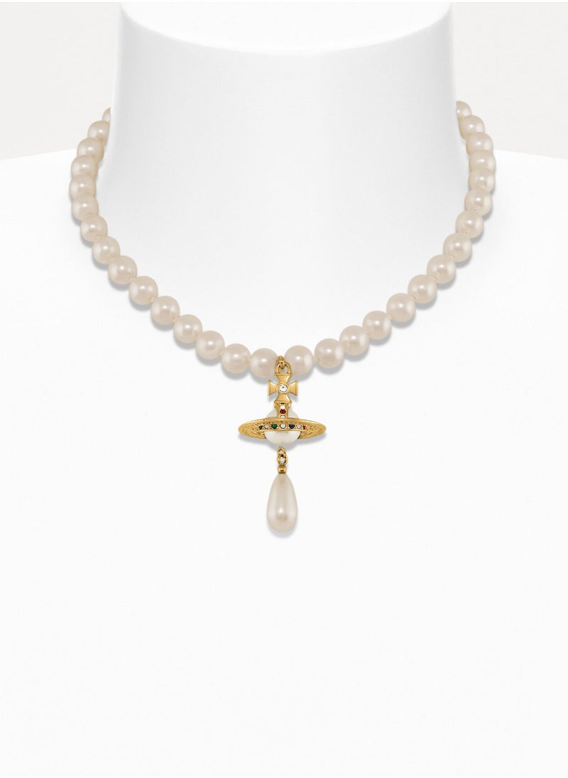 Vivienne Westwood One Row Pearl Drop Choker  - Image 1