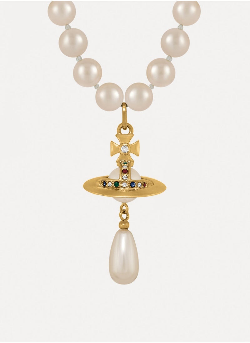 Vivienne Westwood One Row Pearl Drop Choker  - Image 2