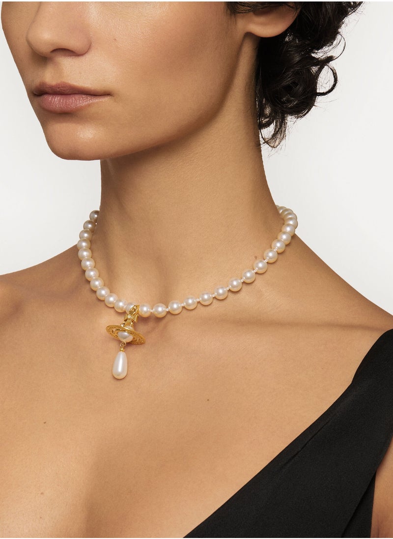 Vivienne Westwood One Row Pearl Drop Choker  - Image 4
