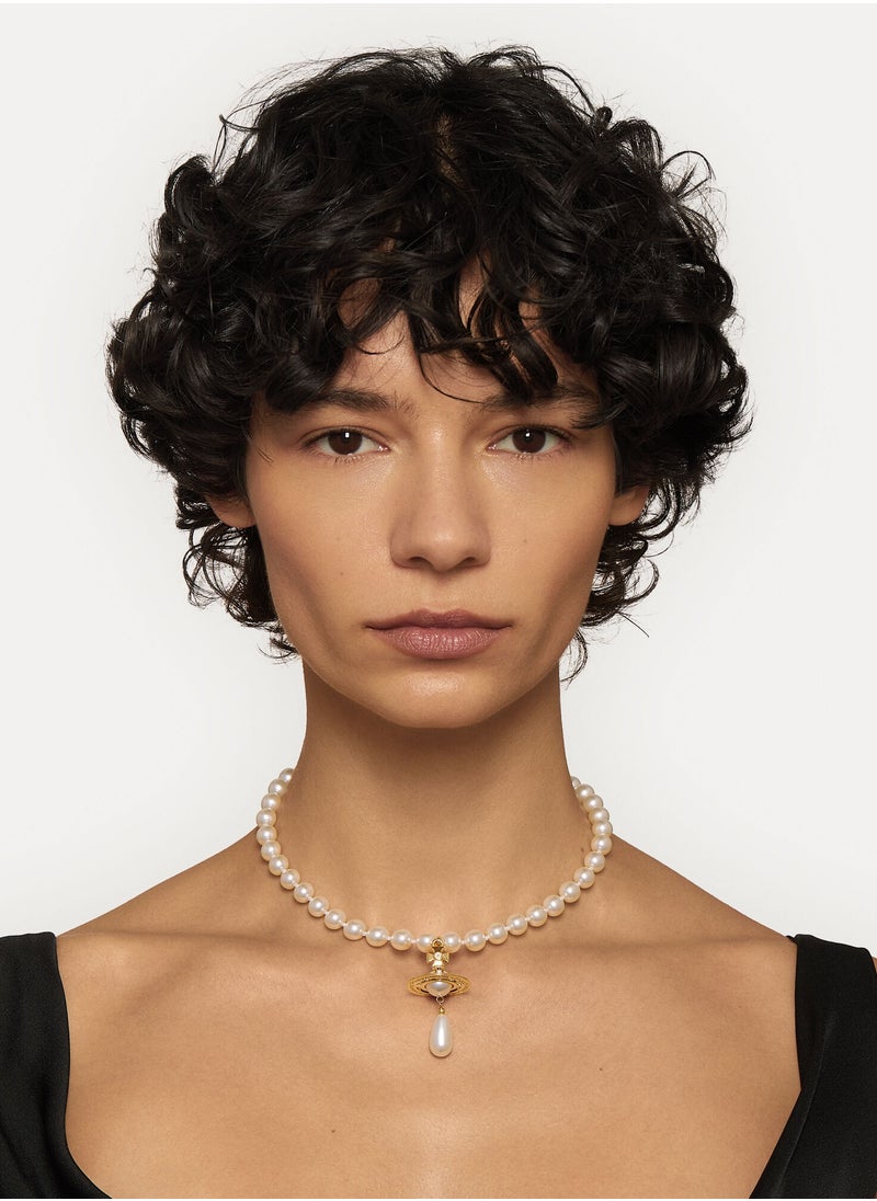 Vivienne Westwood One Row Pearl Drop Choker  - Image 3