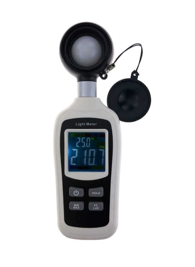 King Mariot Mini Thermo-Light Meter with Calibration Certificate | Light and Temperature Measurement | Color LCD Display - Image 1