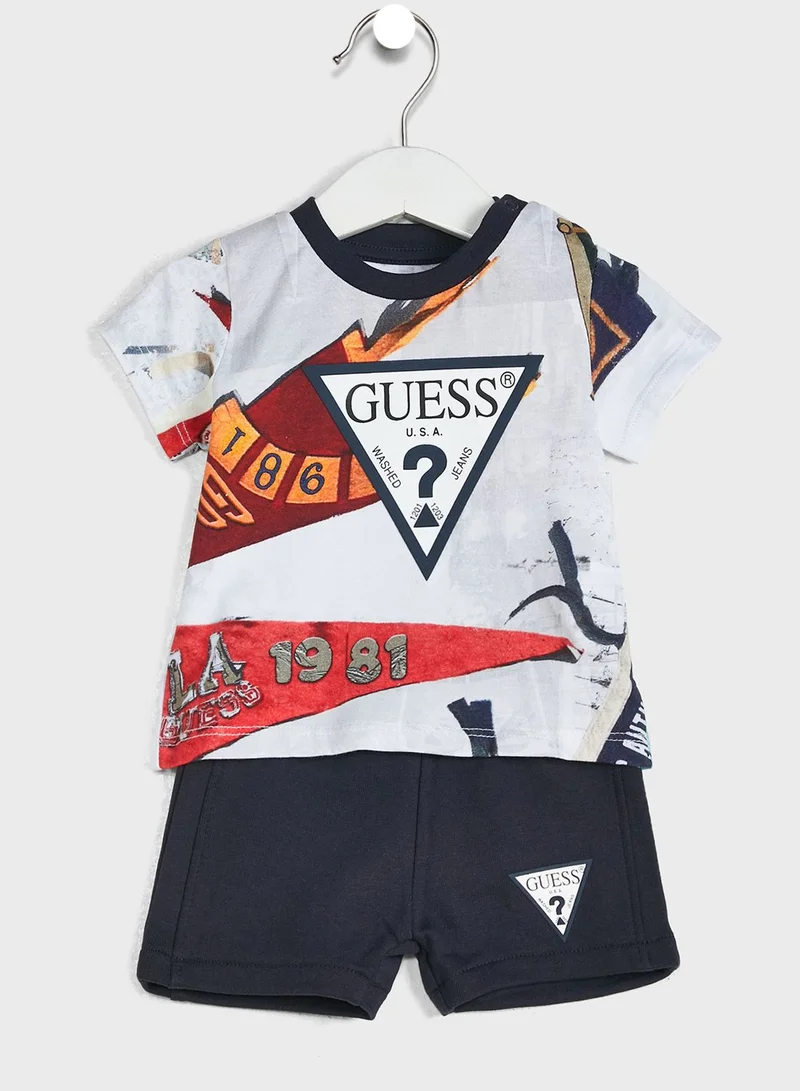 GUESS Infant Assorted T-Shirt & Shorts Set