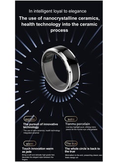 Generic Smart Ring Fitness for Men Women, Health Sleep Heart Rate Oxygen Smart Ring ,IP67 Waterproof Bluetooth Rings Injection Glue CYFIT Sports Smart Ring  - Image 4