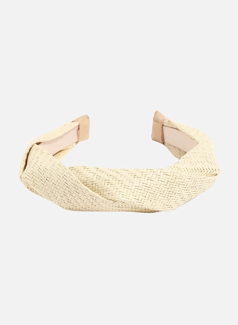 SOHI Cream Color Hairband