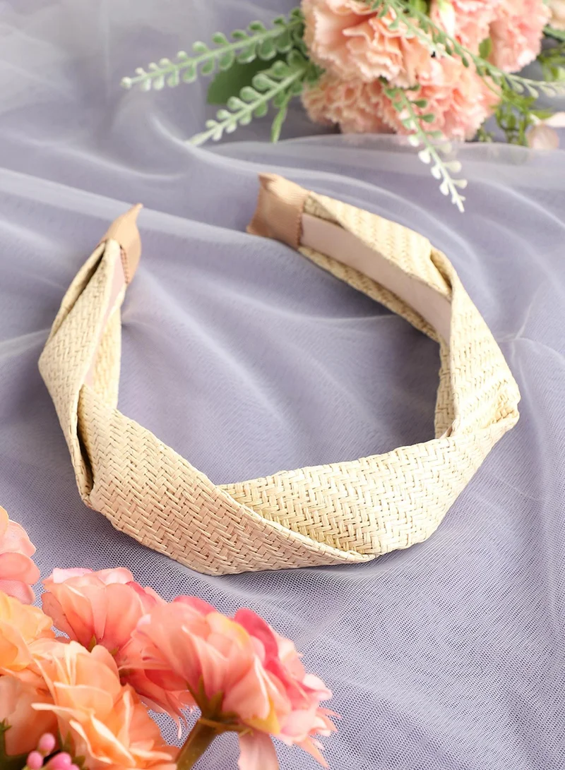 SOHI Cream Color Hairband
