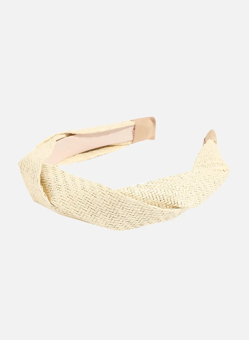SOHI Cream Color Hairband