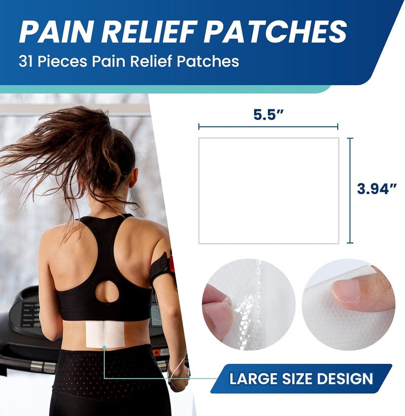 Sumifun 4 Lidocaine PatchesMaximum Strength Pain Relieving Patch Back Shoulder Joints Knee Pain Relief and Muscle Soreness  8 Hour Pain Relief 31 CountPack of 1 - Image 4