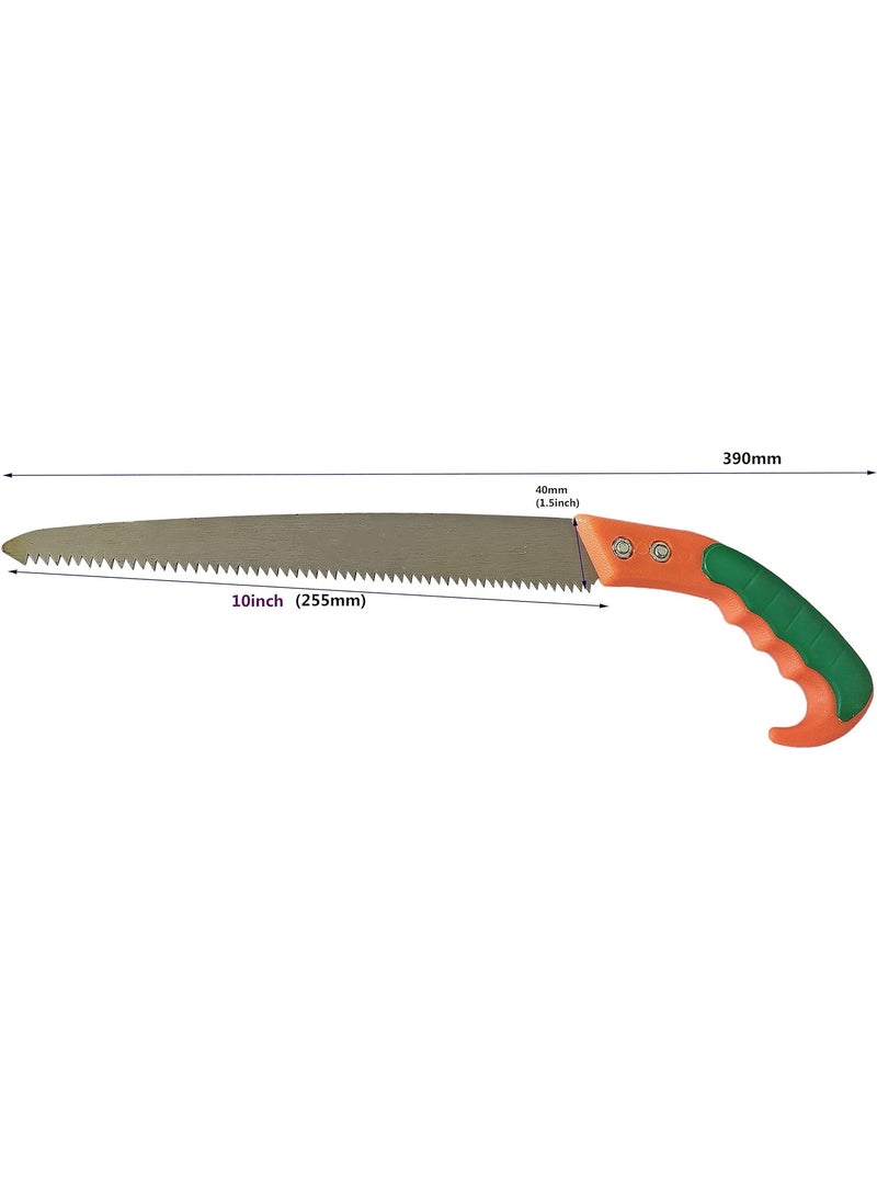 Inditrust Inditrust Hand Pruning Saws 270 mm for Tree Branch Cutter Camping Saw Cutting Wood High Carbon Steel Tree Pruning Saw Cutter Pack of 2  - Image 2