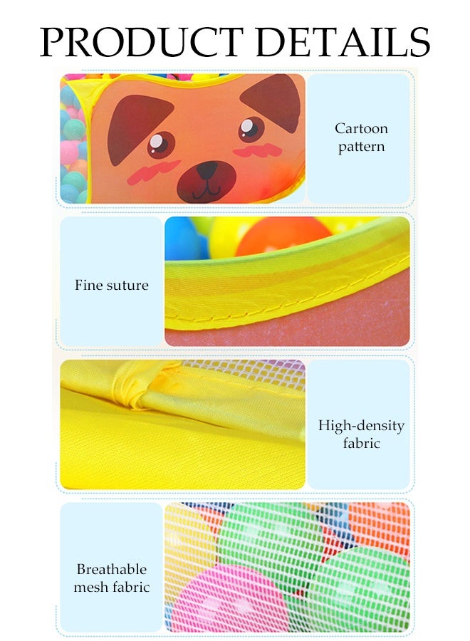 DUNISO Children's Ocean Ball Pool Fence Tent，Foldable Play Pool，Cartoon Shooting Ocean Ball Pool Game House,Sturdy and Durable，Suitable for Children Aged 1-7 Years Old - Image 3
