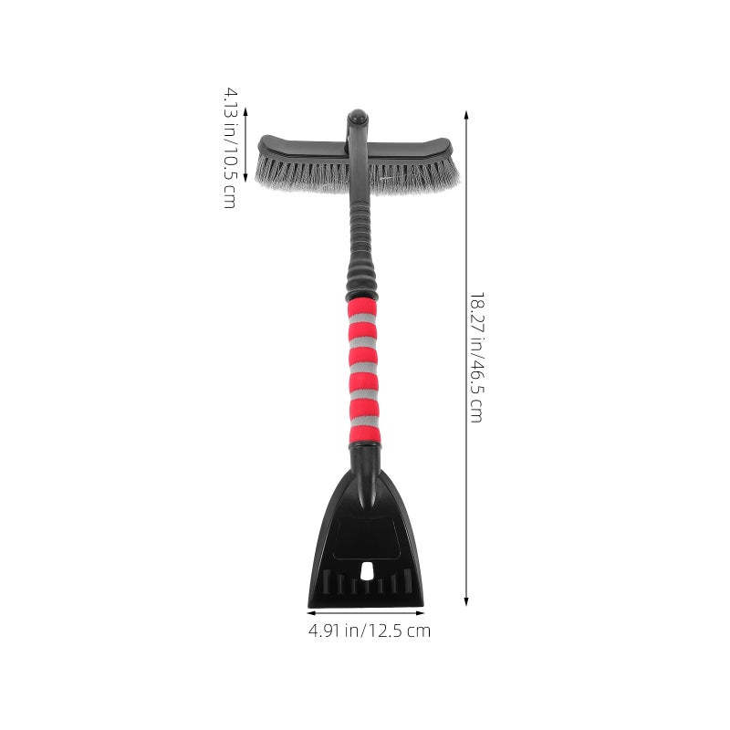 Windshield Brush Vehicle Snow Scraper High-Efficiency Car Ice Scraper Convenient Snow Clearing Tool Winter Automotive Accessory For And Ice Removal - Image 3