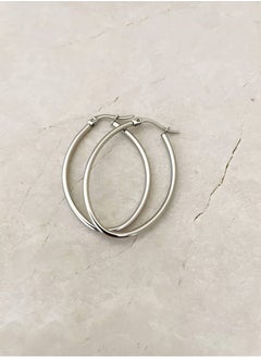 Minimalist Oval Hoop Earrings- Silver - pzsku/ZE9AFF303DE4183094B34Z/45/_/1701978004/086b4e43-6cae-4058-b777-8ab8cfa6d63c