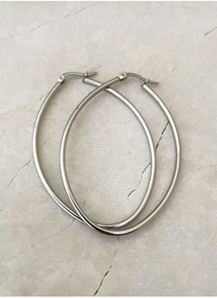 Minimalist Oval Hoop Earrings- Silver - pzsku/ZE9AFF303DE4183094B34Z/45/_/1701978006/057c0367-7404-420a-8016-23ae88105778