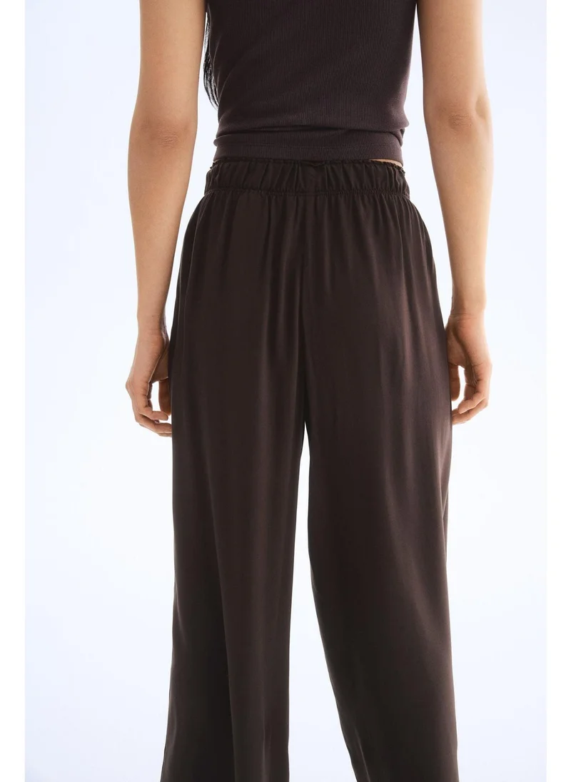 اتش اند ام Cropped pull-on trousers