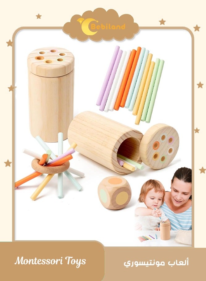 بيبي لاند ألعاب مونتيسوري للأطفال الصغار، ألعاب الأطفال الصغار مطابقة الألوان والألعاب الجميلة للأطفال من عمر 3-36 شهور، ألعاب حسية ألعاب خشبية مطابقة الألوان للأطفال الصغار الأولاد والبنات هدية - Image 1