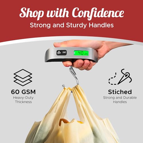 Simply Cool 300 Pack Reusable Eco-Friendly Grocery T-Shirt Shopping Bags 21.5”x12.2”x7.2” Durable Recyclable Washable Foldable Portable Tote Bags Bulk - Image 4