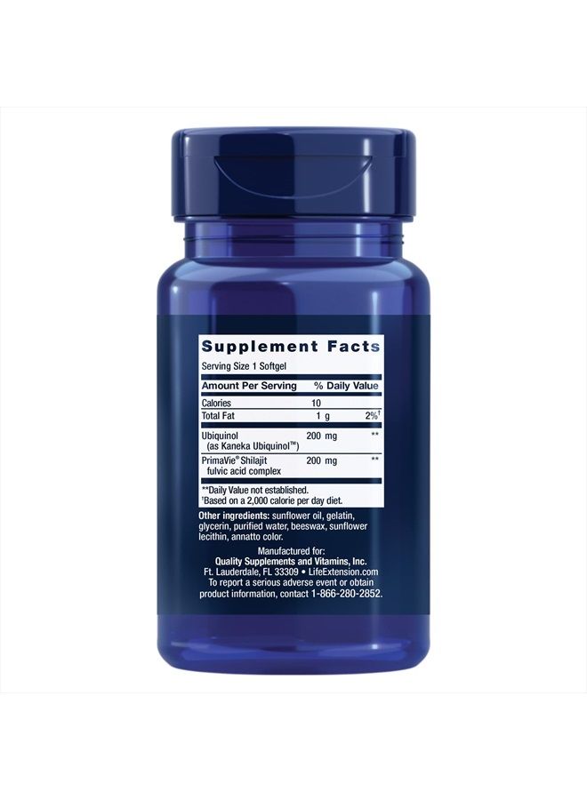 Life Extension Super Ubiquinol Coq10 With Enhanced Mitochondrial Support – Ultra-absorbable Coq10 Benefits Cell Energy, Heart & Brain Health – Non-gmo – Gluten-free – 200 Mg – 30 Softgels - Image 2