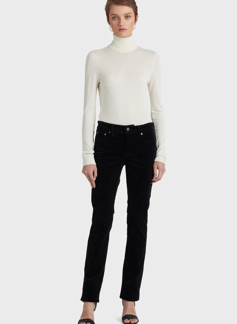 Lauren Ralph Lauren High Waist Pocket Detail Pants