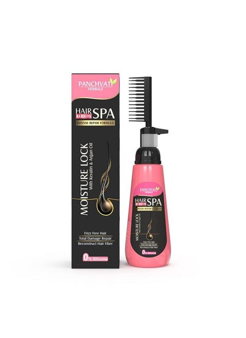 Herbals Total Damage Repair Moisture Lock Hair Spa With Keratin & Argan Oil With Comb Applicator For Easy Use 150 Ml