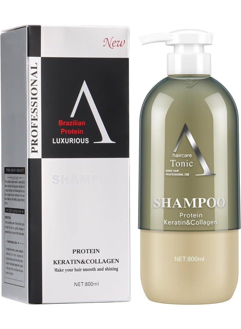 Professional Haircare Tonic Shampoo with Protein, Keratin & Collagen, 800ml