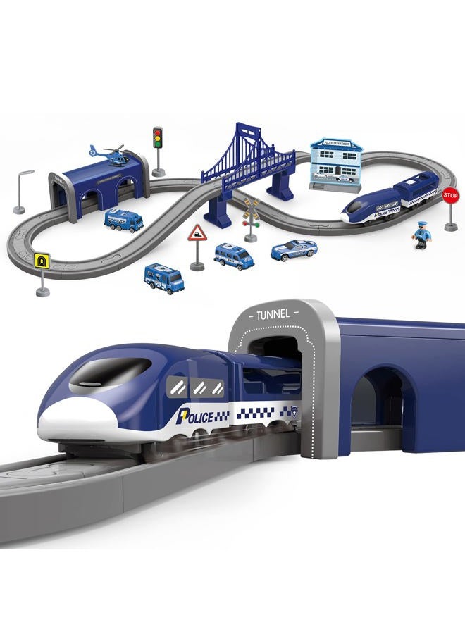 Wdmiya Train Sets for Boys 4-7, 66 Pcs Battery Operated Train Set with Tracks(Magnetic Connection), Compatible with Thomas, Brio, Chuggington, Melissa and Doug, Gifts for 3 4 5 6 Years Old Boys Girls - Image 1
