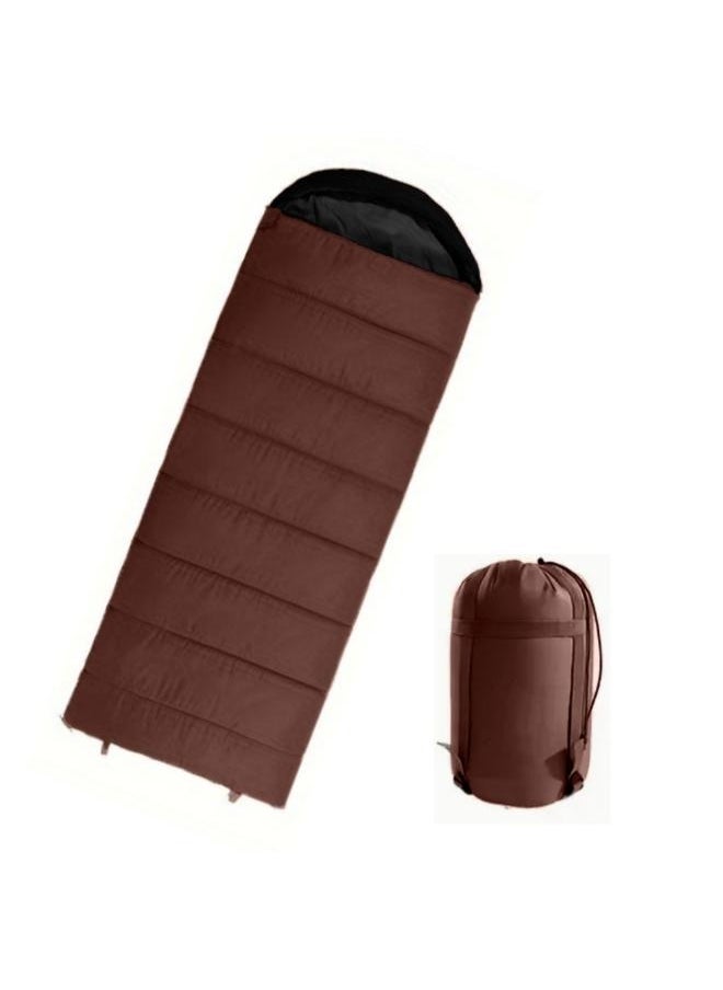 Generic Outdoor Camping Sleeping Bag Hiking Training Lunch Break Duck Down Sleeping Bag Size: 220cm*90cm  - Image 1