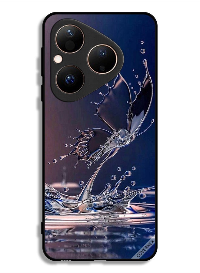 Covernex Huawei Pura 80 Protective Case Cover Water Drops Butterfly - Image 1