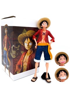 Furtey One Piece Monkey D Luffy Figure 3 Faces Changing Artist Action Figure Collectible Model Toy  - Image 1