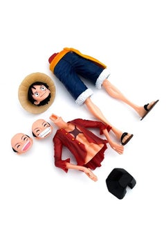 Furtey One Piece Monkey D Luffy Figure 3 Faces Changing Artist Action Figure Collectible Model Toy  - Image 3