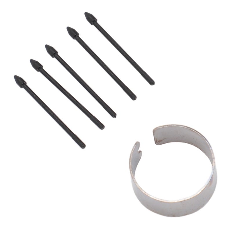 EMR Digital Pen Tips: Black ABS Pressure Sensitive Replacement Nibs - 4096 Levels Of Pressure Frictionless Design For Remarkable 1 2 Galaxy Note Kindle Scribe Boox Pen Devices - For Home Office School - Image 1