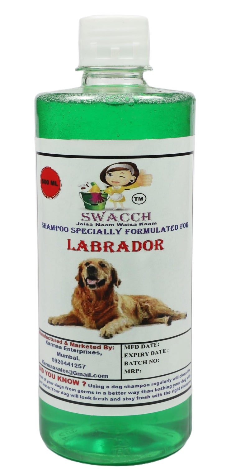 swacch Shampoo | Puppy Safe Shampoo | PH Balanced | Ditch to Itch for Labrador Dog Shampoo 500ml (Neem Alovera) + Spike Ball Chew Toy Combo Pack - Image 2