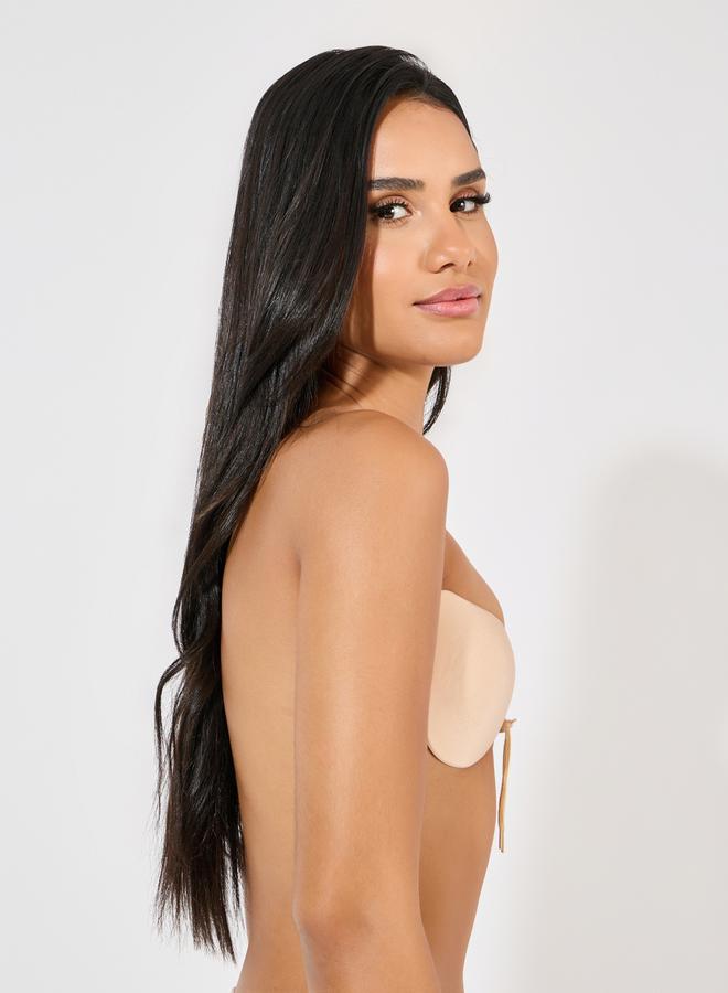 Styli Styli Lace Up Front Fastening Stick On Bra  - Image 3