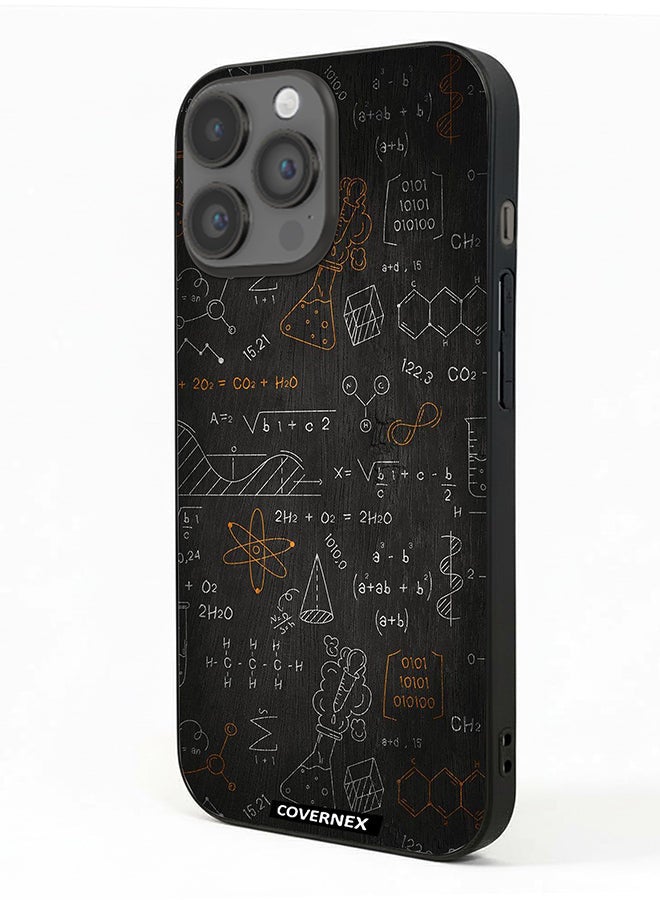Covernex Apple iPhone 14 Pro Max Protective Case Cover Printed Featuring The Scientist Chalkboard Formula - Image 1