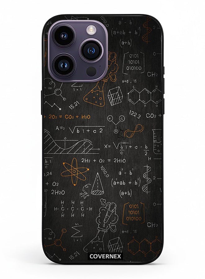 Covernex Apple iPhone 14 Pro Max Protective Case Cover Printed Featuring The Scientist Chalkboard Formula - Image 2