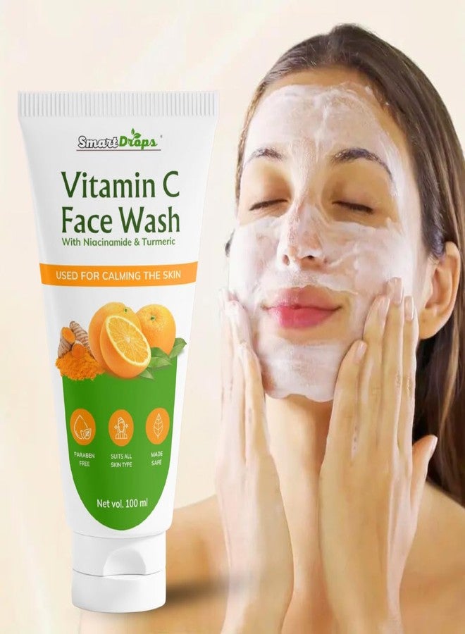 Smartdrops Vitamin C Face Wash For Oil-Free Face Wash and Acne-Prone, Dry & Oily Skin | Deep Clean Gentle Cleanser 100 ML - Image 2