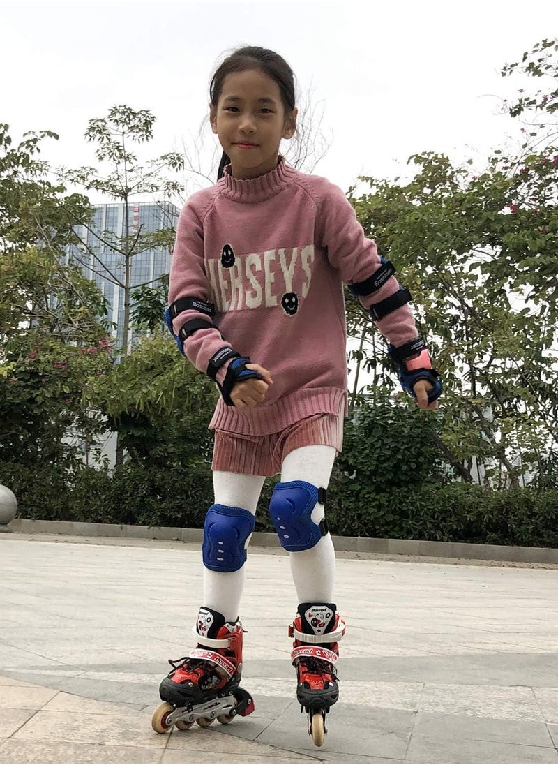 Kids/Youth Knee Pad Elbow Pads Guards Protective Gear Set for Roller Skates Cycling BMX Bike Skateboard Inline Skatings Scooter Riding Sports