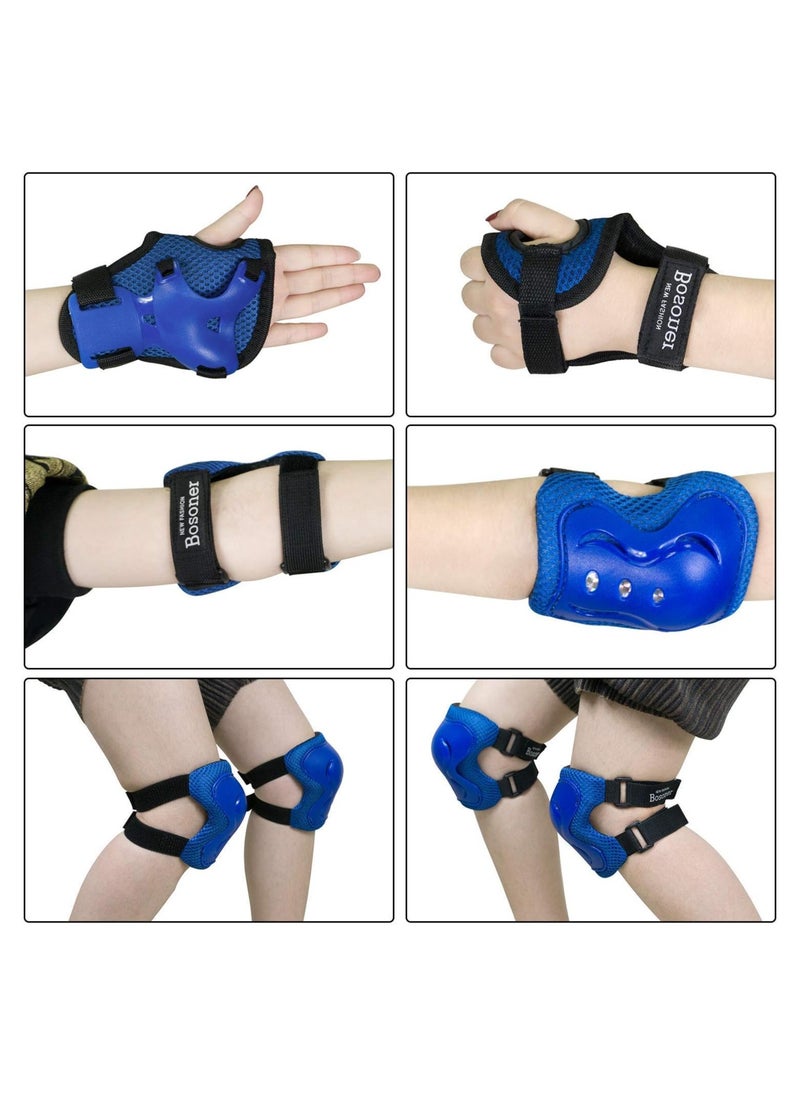 Kids/Youth Knee Pad Elbow Pads Guards Protective Gear Set for Roller Skates Cycling BMX Bike Skateboard Inline Skatings Scooter Riding Sports