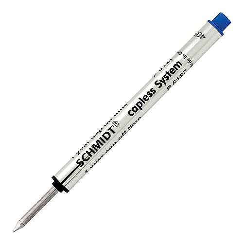 SCHMIDT P8127 Short Capless Rollerball Refill Medium Point 0.7mm, Blue, 2 Pack Blister (SC58132) - Image 3