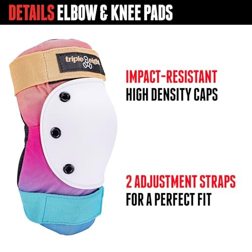 Triple Eight Saver Series 3-Pack Pad Set– Ideal for Skateboarding, In-line Skating, Roller Skating, and Biking - Image 4