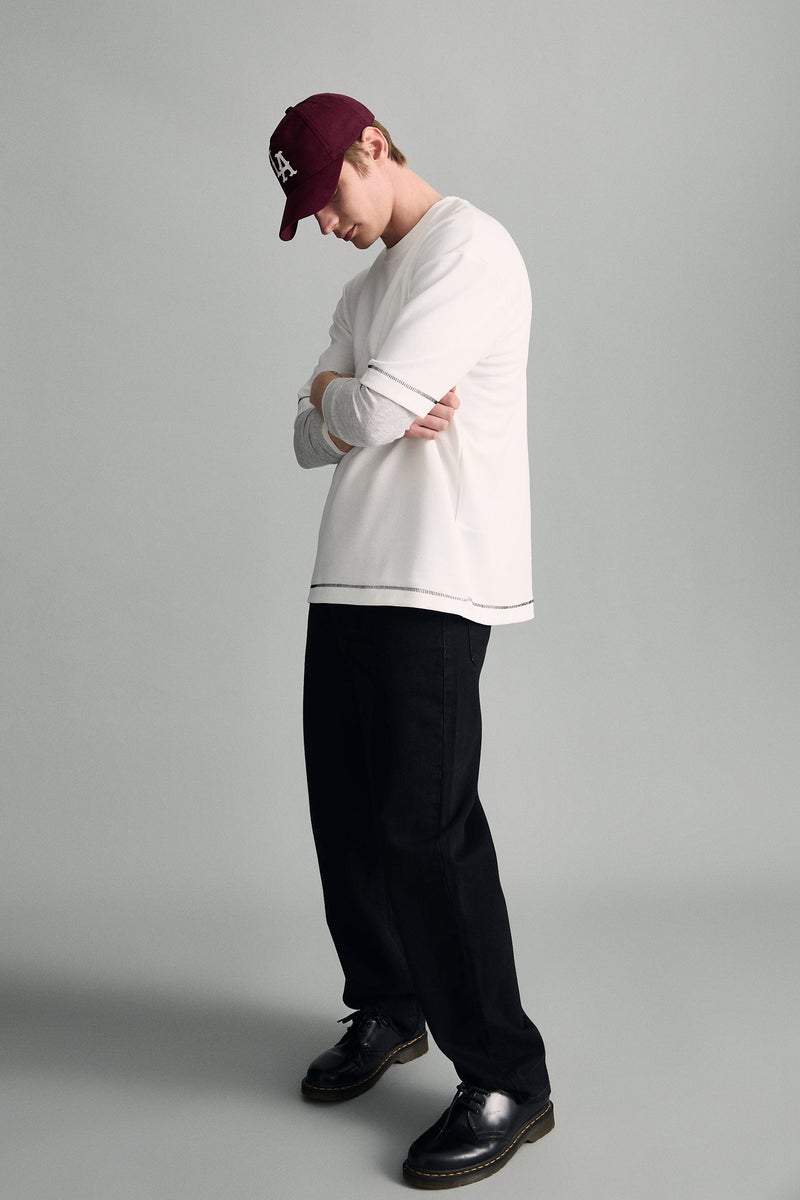 DeFacto Black Man Baggy Fit Wide Leg Jeans Casual - Image 2