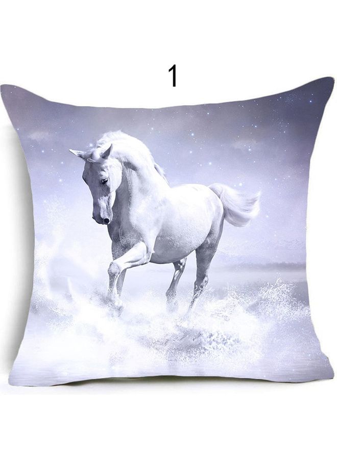 غطاء وسادة مزين بطبعة لغرفة النوم متعدد الألوان