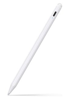 ماركة غير محددة قلم ستايلس لجهاز iPad الجيل التاسع والعاشر - 2X قلم نشط للشحن السريع متوافق مع 2018-2024 Apple iPad Pro 11"/12.9"/M4، iPad Air 3/4/5/M2، iPad 6-10، iPad Mini 5/6 Gen- أبيض  - Image 1