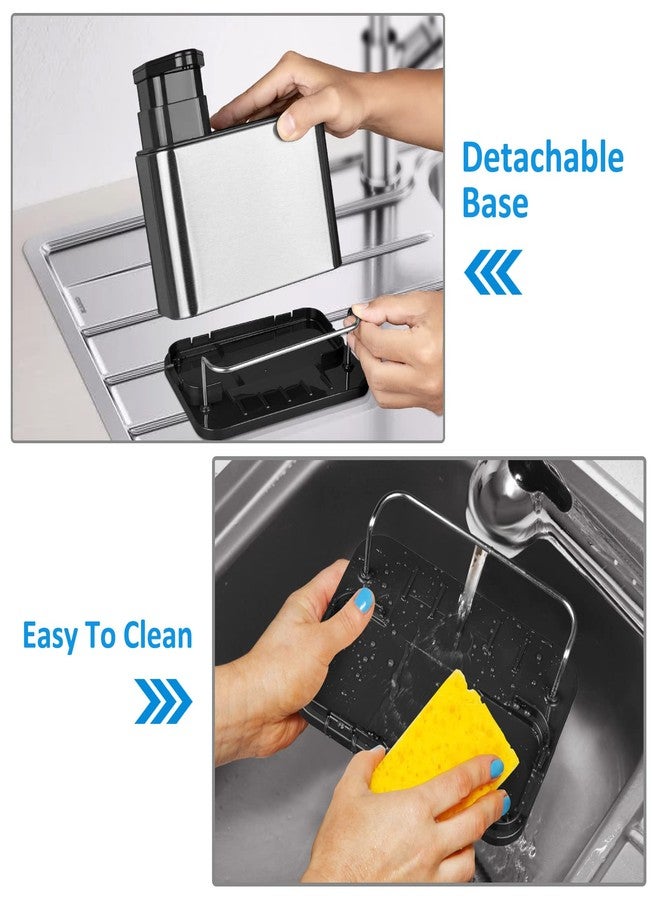 RedCall [Soap] [Dispenser, 3-in-1 Sponge And Brush Holder, Caddy, Stainless Steel Organizer For [Kitchen] [Sink, Tray Drainer Rack, Rustproof Dish, Countertop - Image 5