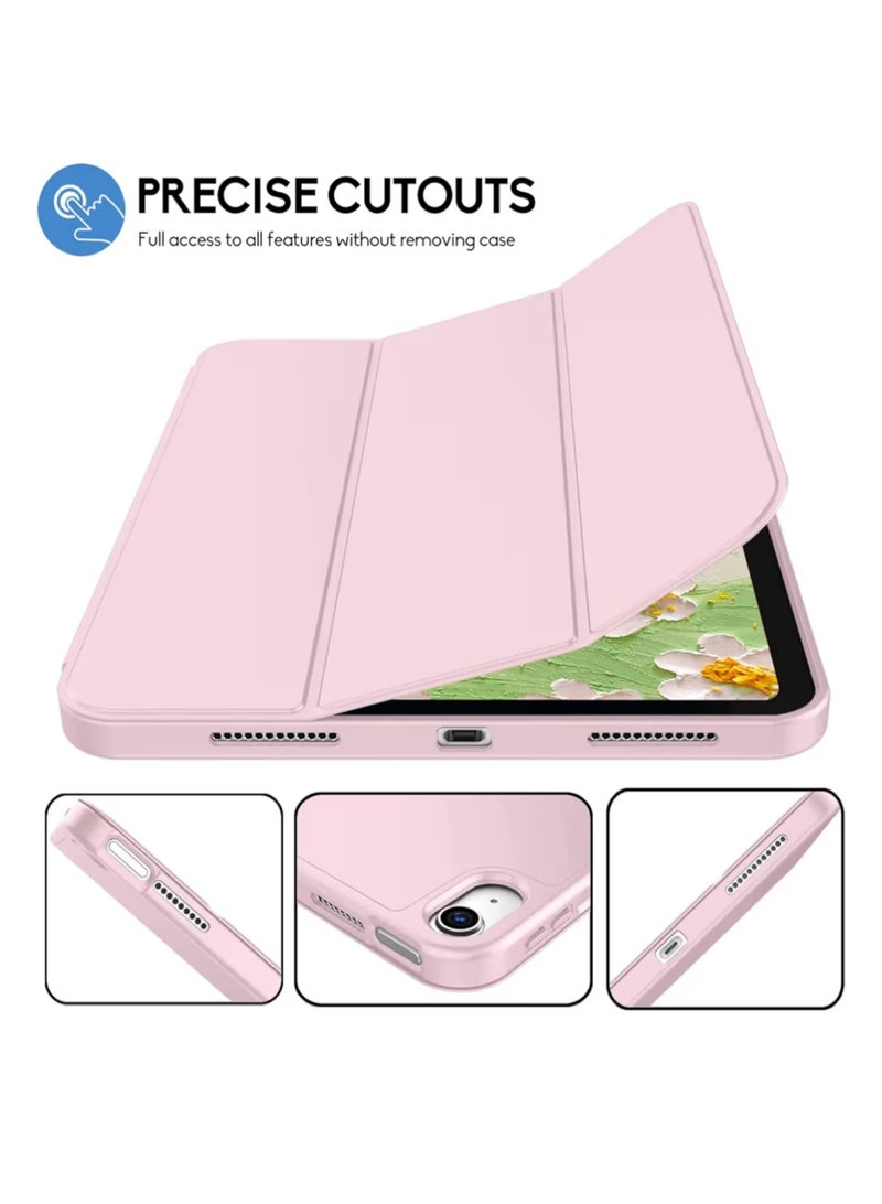 جراب لجهاز  Air مقاس 11 بوصة موديل 2024 مع حامل قلم، غطاء نحيف للتابلت مع ظهر من مادة TPU الناعمة، خاصية التشغيل/الإيقاف التلقائي - Image 5