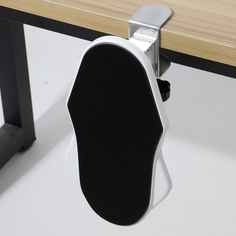 White Foldable Desk Arm Rest Clamp Elbow Support Bracket Wrist Rest For Office Home - Image 5