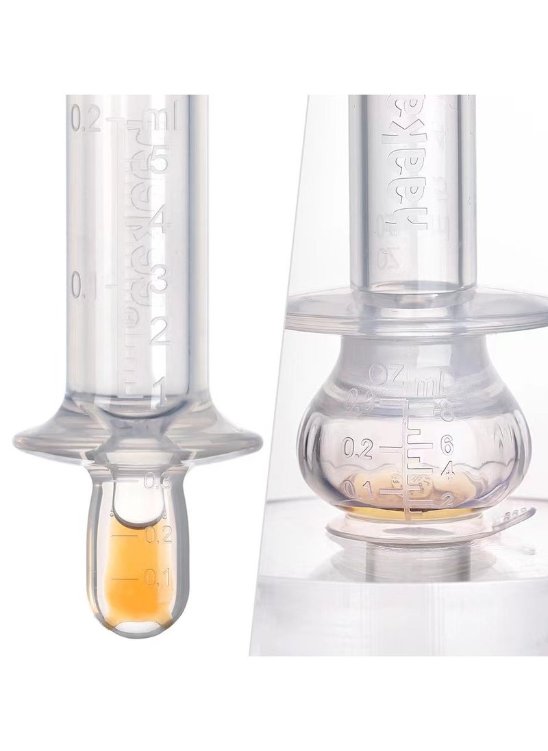 haakaa Haakaa Squeeze DOSE Silicone Liquid Dispenser (8ml) – Multi-Purpose Baby Feeding Syringe / Liquid Medicine Dispenser – Accurate Dosing for Kids’ Medication 0 month +  - Image 2