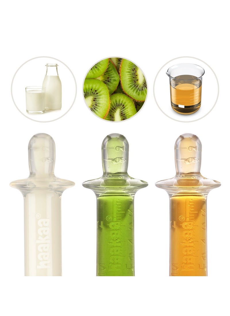 haakaa Haakaa Squeeze DOSE Silicone Liquid Dispenser (8ml) – Multi-Purpose Baby Feeding Syringe / Liquid Medicine Dispenser – Accurate Dosing for Kids’ Medication 0 month +  - Image 5